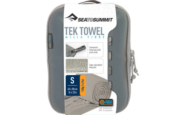 Sea To Summit TEK Frottee Mikrofaser Handtuch Small Pacific Blau – Bild 5