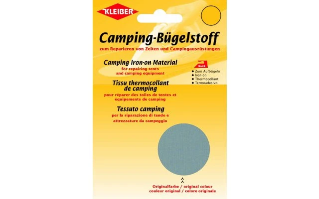 Kleiber Camping-Bügelstoff Aus Original-Zeltstoff Grau – Bild 2