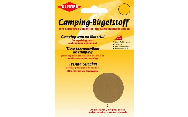 Kleiber Camping-Bügelstoff Aus Original-Zeltstoff Grau – Bild 3