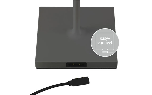 Sigor Nuindie Outdoor Akku-Tischleuchte Rund 380mm Anthrazit – Bild 3