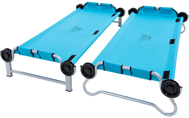 Disc-O-Bed Kid-O-Bunk Kinder Camping Stockbett Inkl. Seitentaschen Blau / Silber – Bild 2