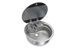 Dometic SNG 420 Runde Spüle Mit Glasabdeckung 420 Mm