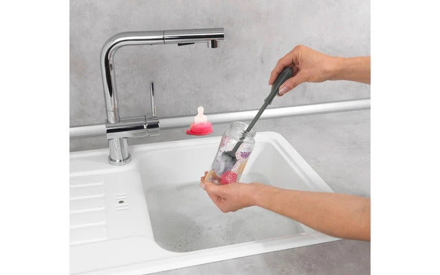 Wenko Silikon Spülbürste 25 Cm Grau – Bild 2