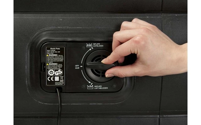 Happy People Deluxe Luftbett 196 X 97 X 47cm Grün/beige – Bild 3