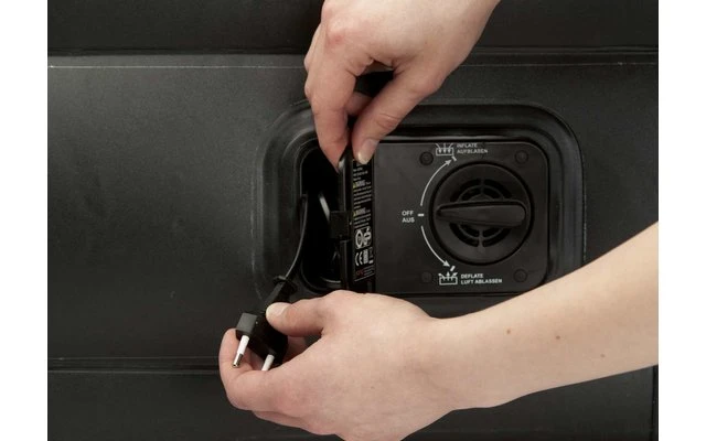 Happy People Deluxe Luftbett 196 X 97 X 47cm Grün/beige – Bild 4