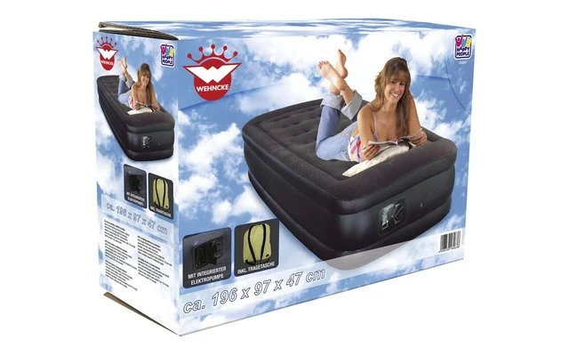 Happy People Deluxe Luftbett 196 X 97 X 47cm Grün/beige – Bild 6