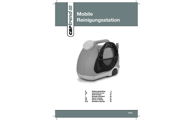 Cartrend Mobile Reinigungsstation Kaltwasser 12 V / 9 Bar