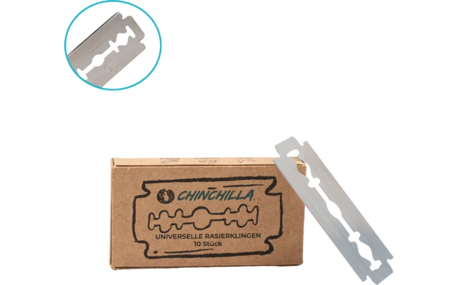 Chinchilla Rasierklingen Für Rasierhobel Universell 10 Stück – Bild 2