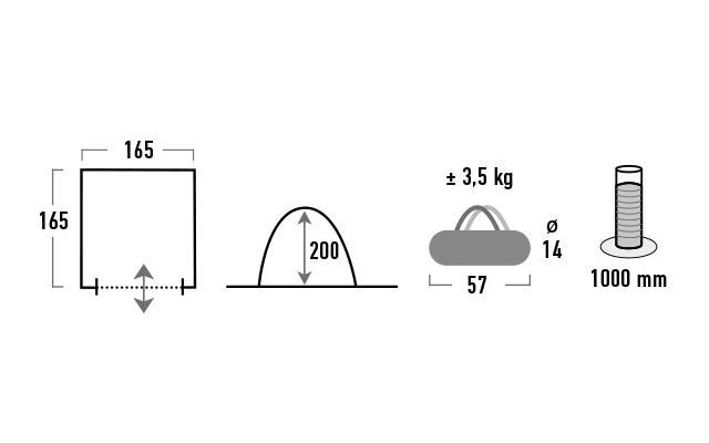 High Peak Mehrzweckzelt Lido – Bild 5
