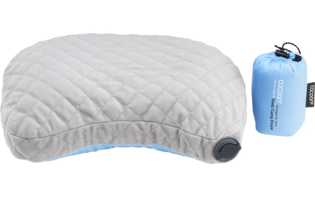 Cocoon Air Core HOOD CAMP Kissen Ultralight Wasabi / Grey – Bild 2