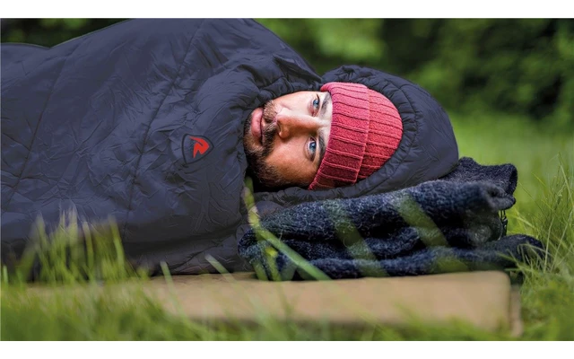 Robens Moraine 2 Mumienschlafsack Dunkelblau Reißverschluss Links – Bild 2