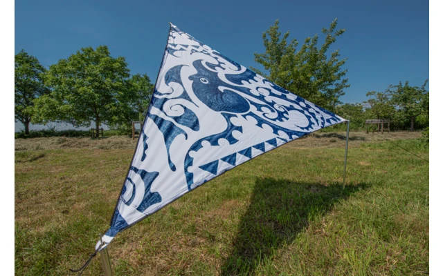 Bent Sonnensegel Zip Protect Canvas Single Dunkelblau/RV Hellblau – Bild 4