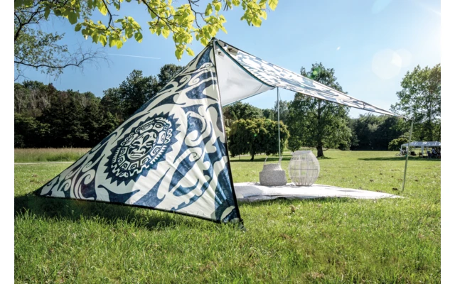 Bent Sonnensegel Zip Protect Canvas Single Dunkelblau/RV Hellblau – Bild 6