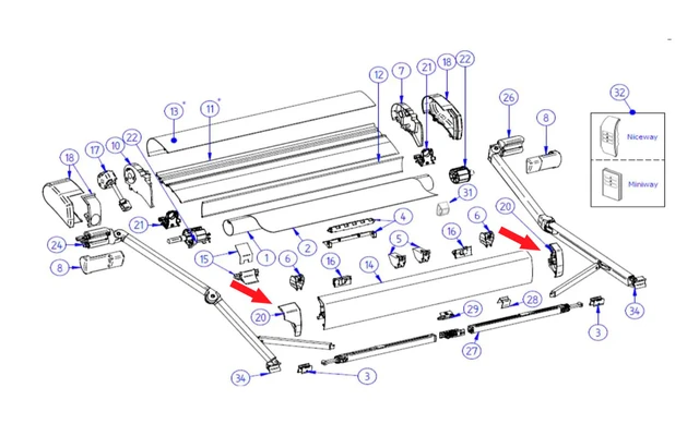 Thule Endkappe Front