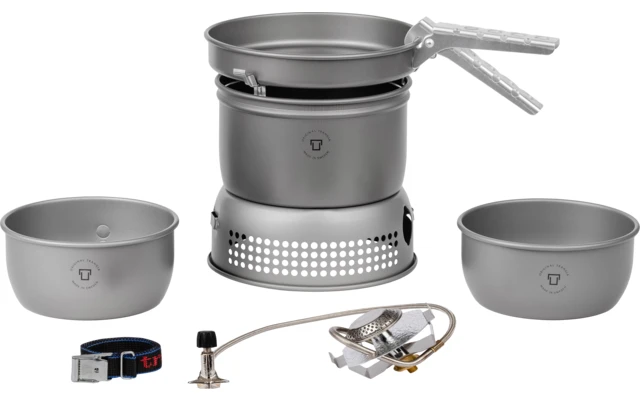 Trangia Trangiakök 27-3 UL Campingkochset 3- Teilig Mit Gasbrenner Set 1