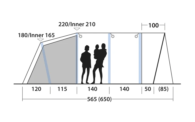 Outwell Avondale 6PA Tunnelzelt – Bild 6